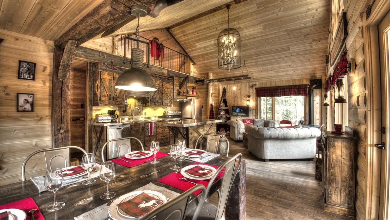 Le Bivouac - Les Chalets Spa Canada ラ・マルベー エクステリア 写真